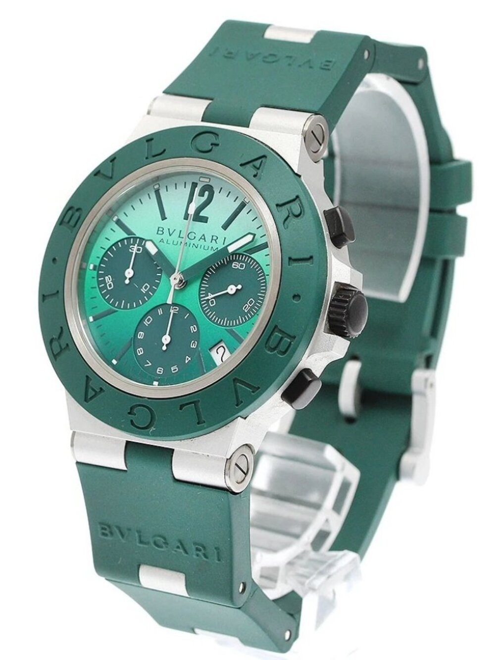 BVLGARI Aluminum Emerald Chronograph AT Men's Watch_943605